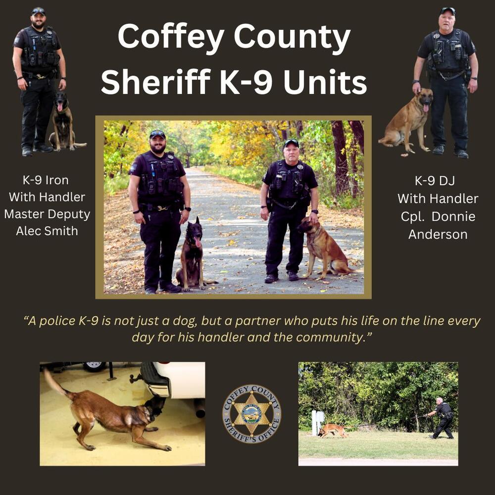 Coffey County K9 Units and their Handlers
