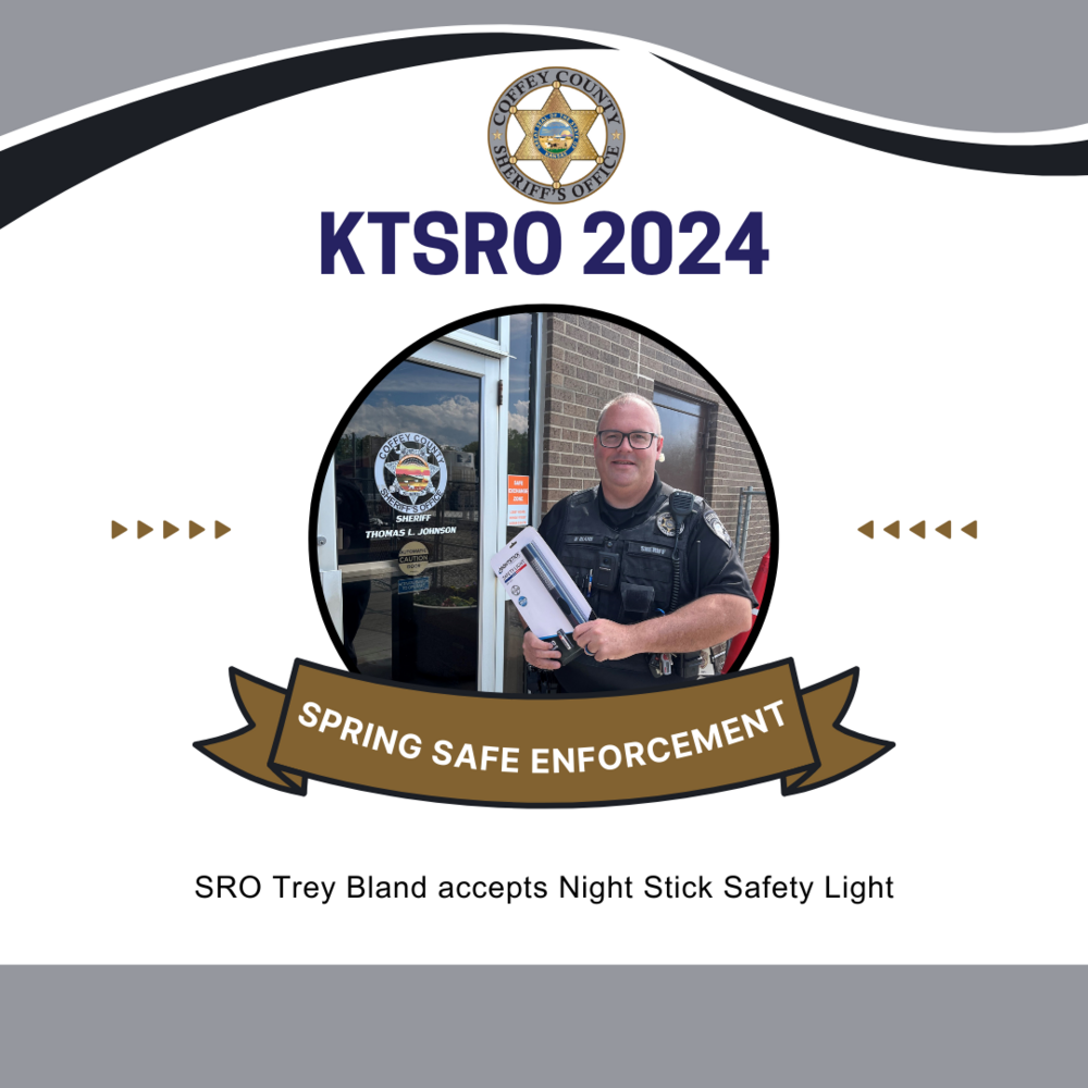 SRO Bland Receives Safety Light