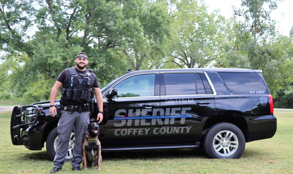 Deputy/K9 Handler Alec Smith with K9 Iron