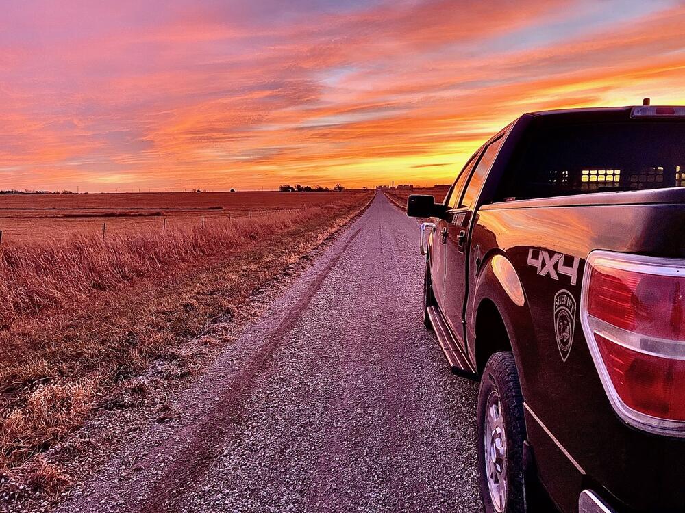 Patrol Truck on Dirt Road