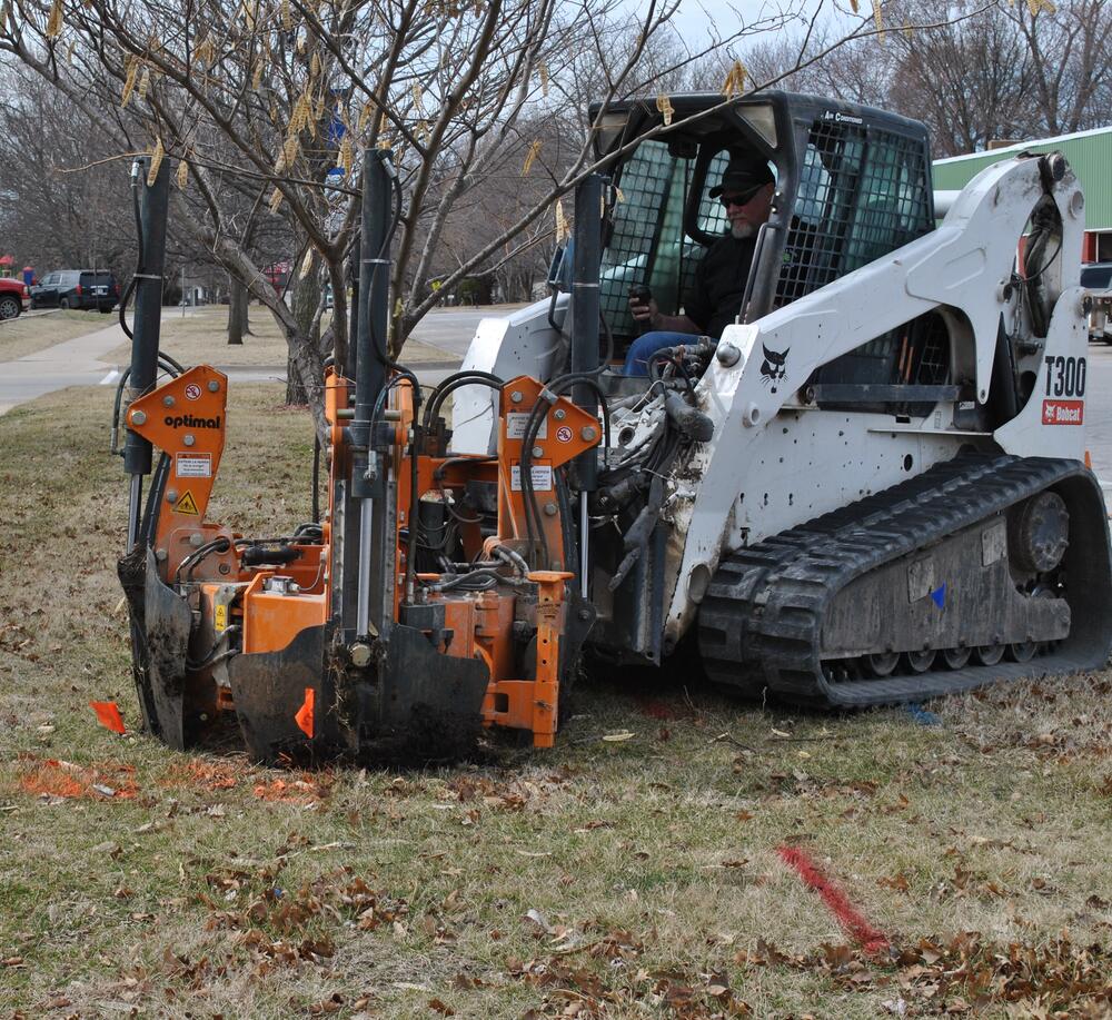 Heavy Equipment Working on New Parking Lot