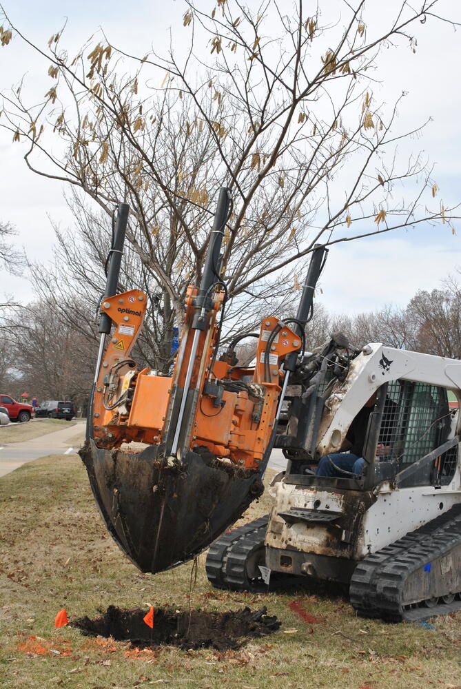 Heavy Equipment Working on New Parking Lot